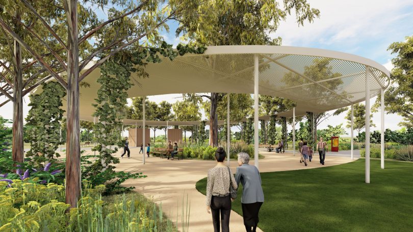 Artist's impression of Southern Memorial Park