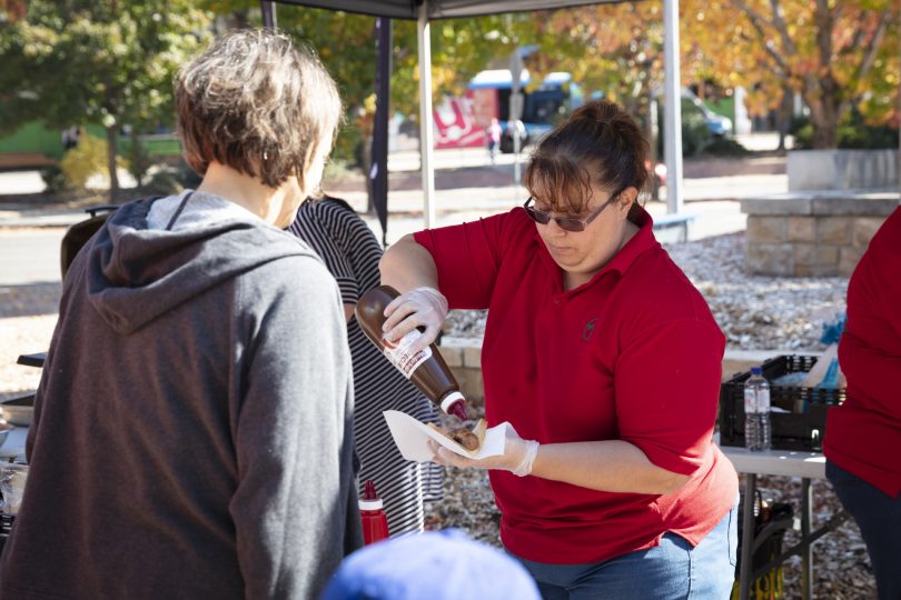 Bunnings sausage sizzle at Woden Youth Centre