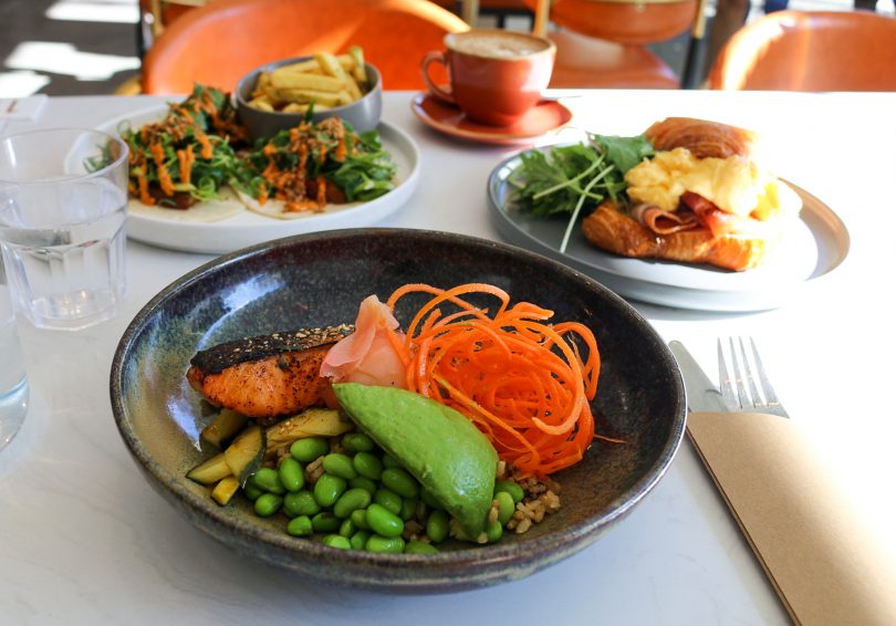 Salmon poke bowl