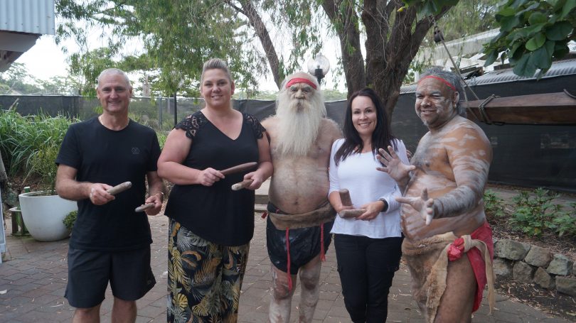 Curijo directors standing outdoors with two Aboriginal men