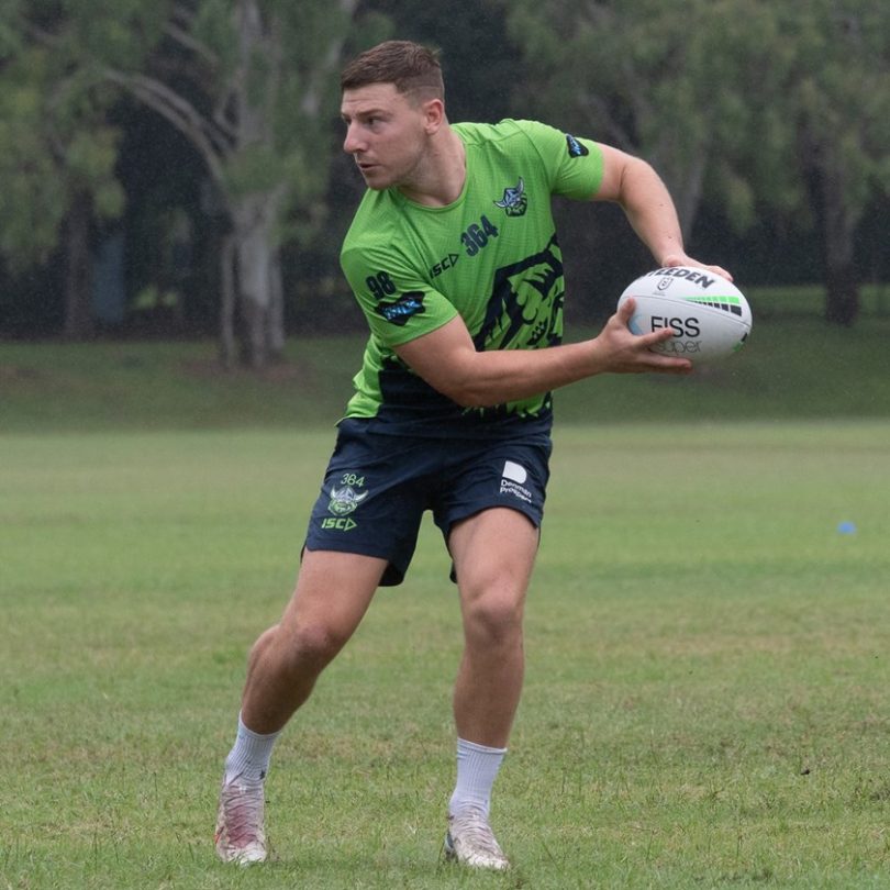 George Williams at Canberra Raiders training