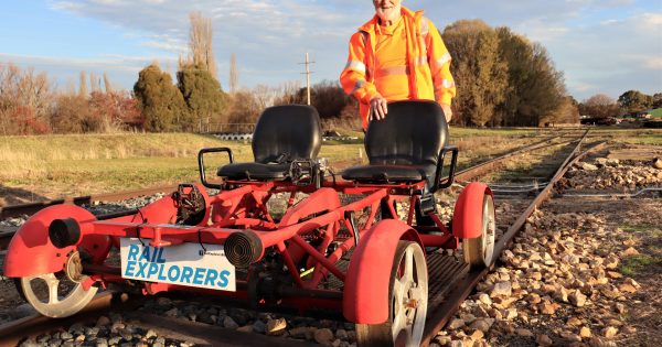Rail bikes revive historic train line in NSW Southern Tablelands