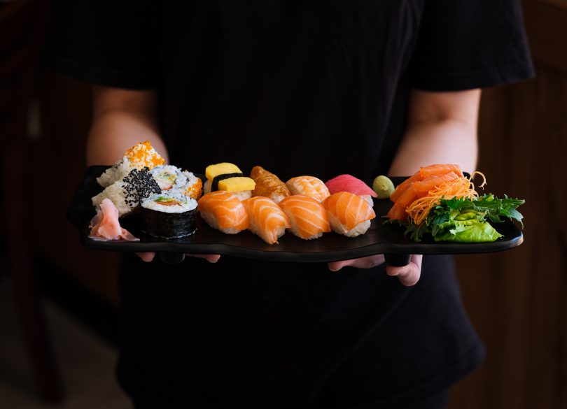 OKAMI JAPANESE RESTAURANT on X: The sushi and sashimi platter is full of  beautiful blushing salmon and tuna that literally melts in your mouth. Your  favorite sushi rolls are on there, too.
