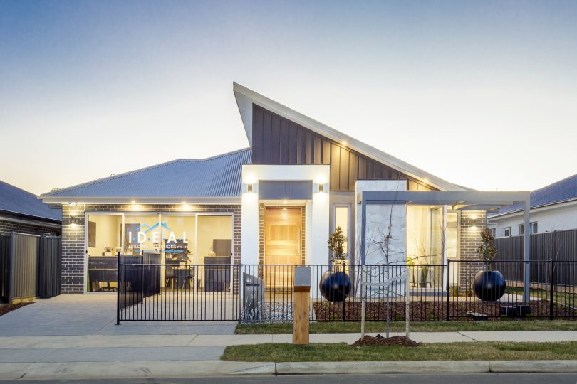 Exterior of Ideal Building Solutions' display home, The Chifley, in Googong