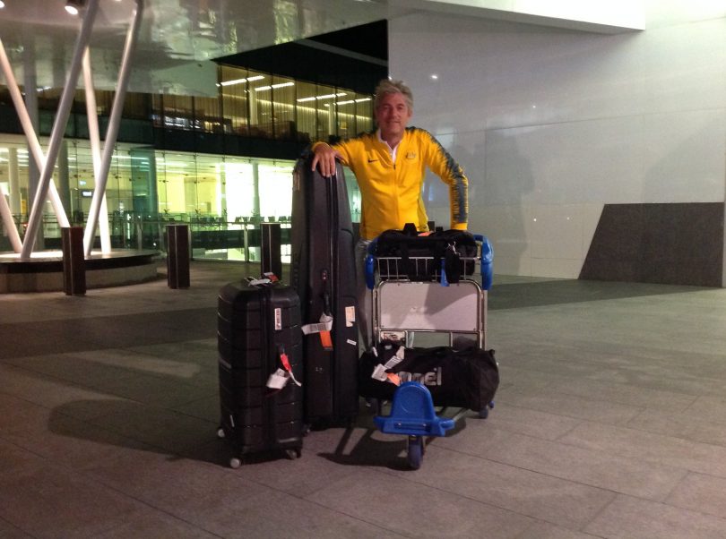 John Blom en route pour les Jeux olympiques de Rio.  Photo: fournie.