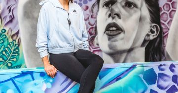 Vibrant murals pay homage to Canberra's Olympic stars