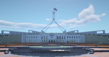 Gamers build life-size model of Parliament House in virtual world of Minecraft
