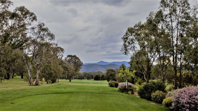 The 14th hole of Murrumbidgee Country Club