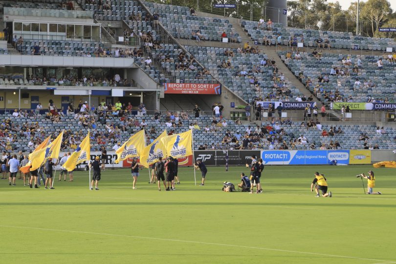 The Brumbies at Canberra Stadium in 2020. Photo: File.