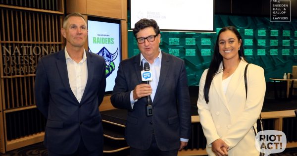 Weekly Sports Wrap with Tim Gavel at the Canberra Raiders NRLW fundraiser