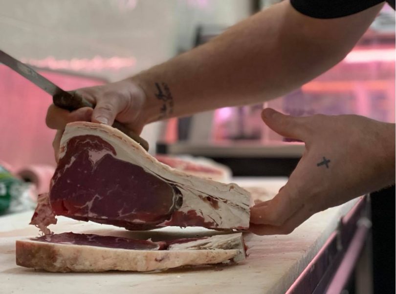 Preparing dry-aged beef