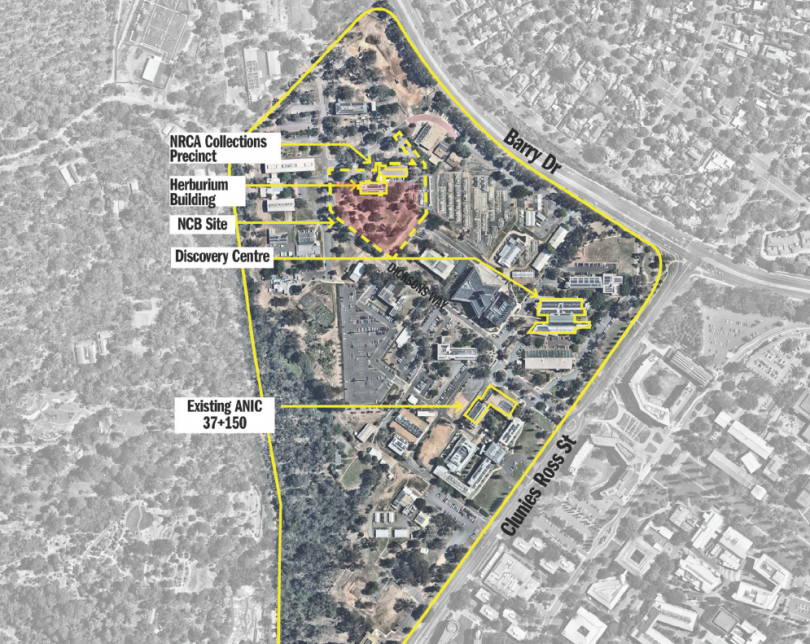 CSIRO Black Mountain site map