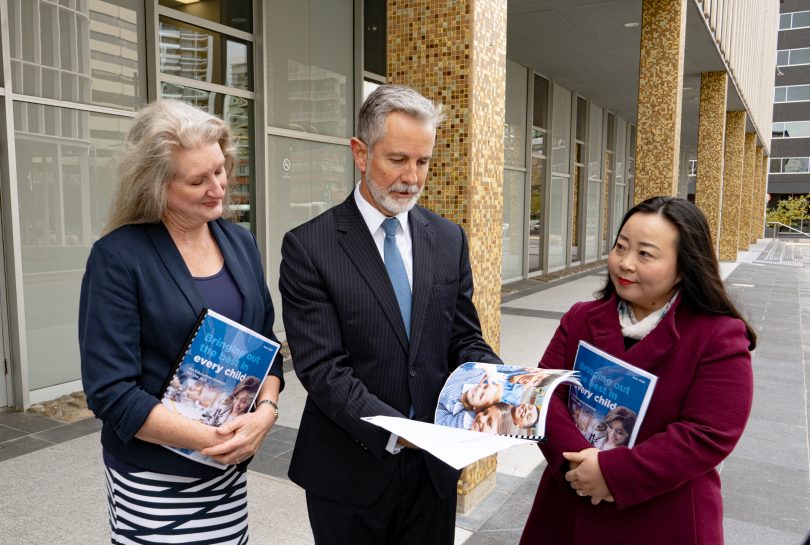 Dr Karen Macpherson, Jeremy Hanson and Elizabeth Lee