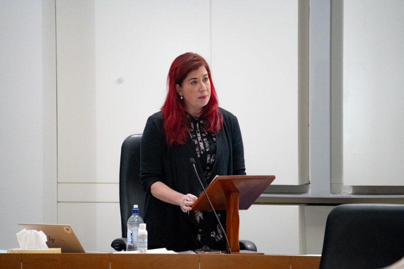 Tara Cheyne addressing the Legislative Assembly