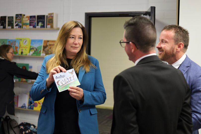 ACT Minister for Education Yvette Berry at Evatt Primary School