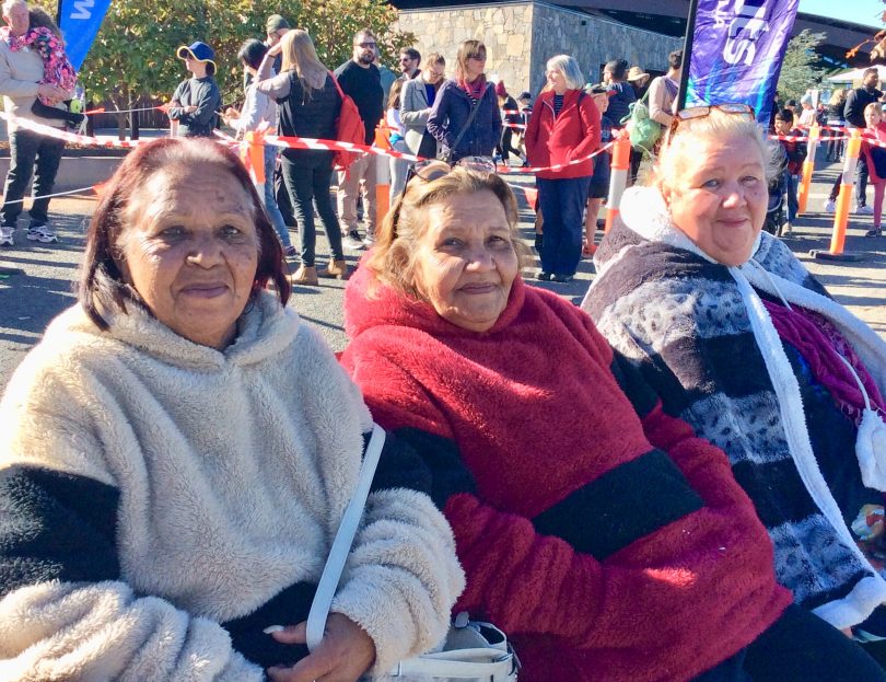 Aunty Coral King, Aunty Nancy and Aunty Kim Peters 