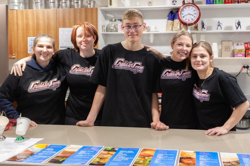 kids behind a counter