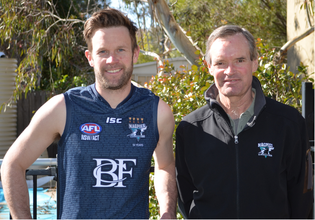 Lexie Bennett and his father, David