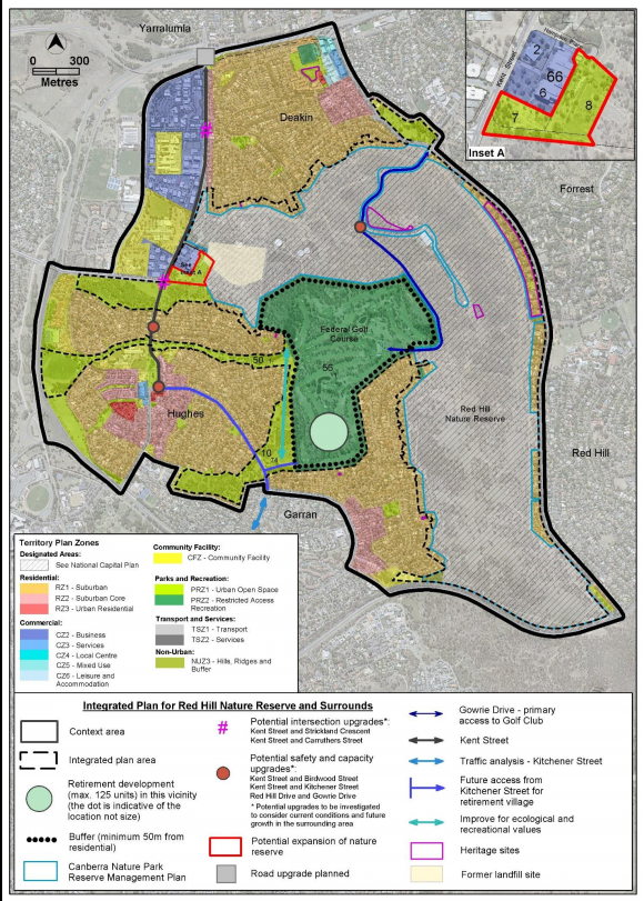 Map of Red Hill Plan