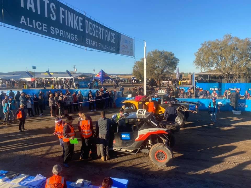 Fink Desert Race start line