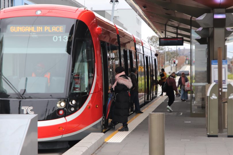 The Gungahlin Light Rail terminal