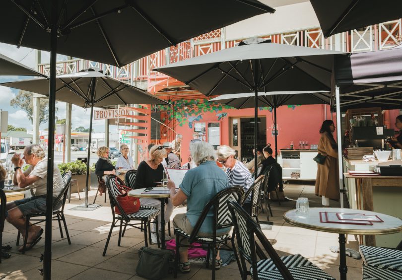 Parisienne-style courtyard at Provisions