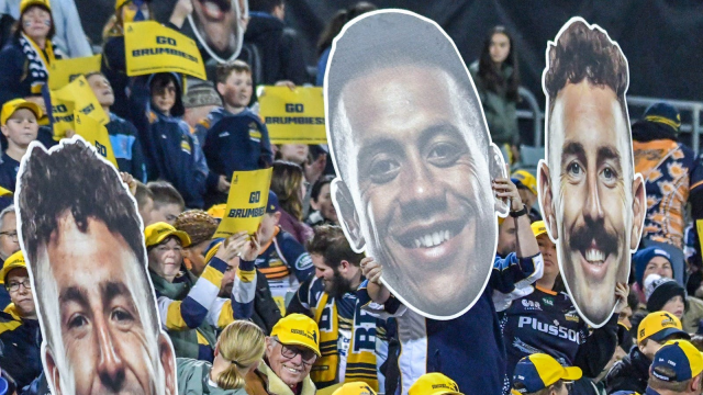 The ACT Brumbies supporters and fans