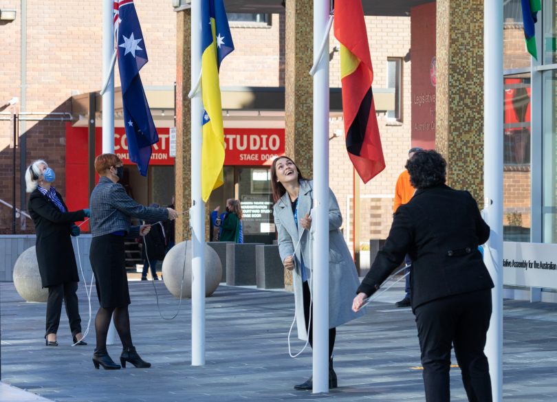 NAIDOC flag raising 