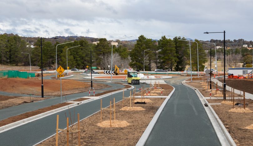 Entry road from Dudley Street