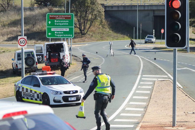 ACT Policing at scene of accident