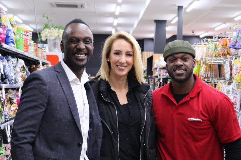 Francis Owusu, Carrie-Ann Leeson and Timomatic