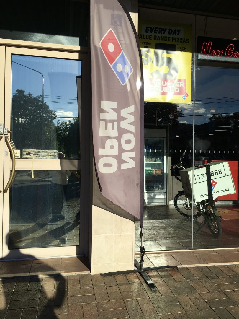 Exterior of Domino's pizza in Mawson