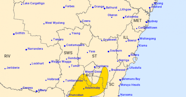 UPDATE: Severe weather warning cancelled for ACT and surrounds
