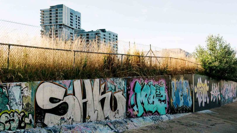 graffiti wall in Woden