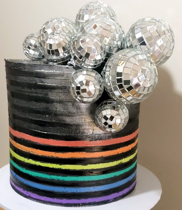 Disco ball cake