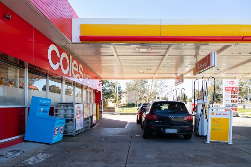Coles Express service station.