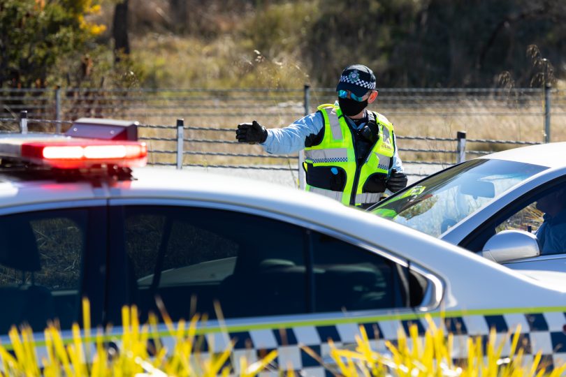 AFP directing traffic