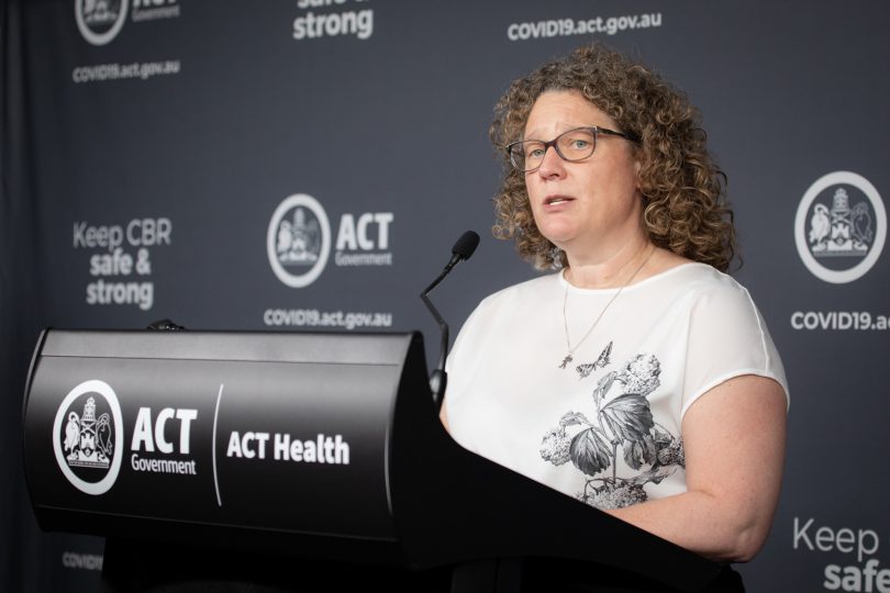 ACT Chief Health Officer Dr Kerryn Coleman