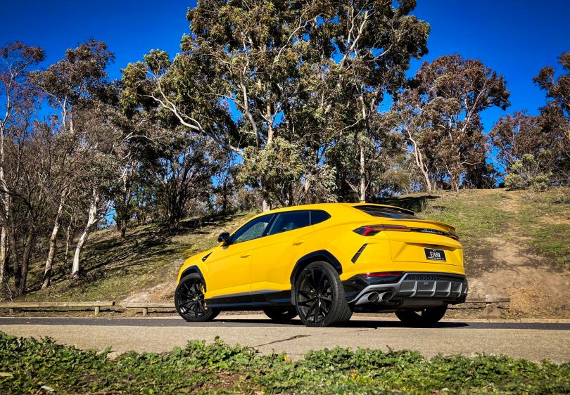 Yellow Lamborghini Urus