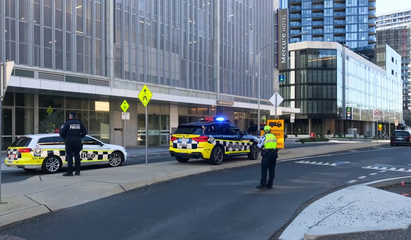 Police on the scene in Belconnen