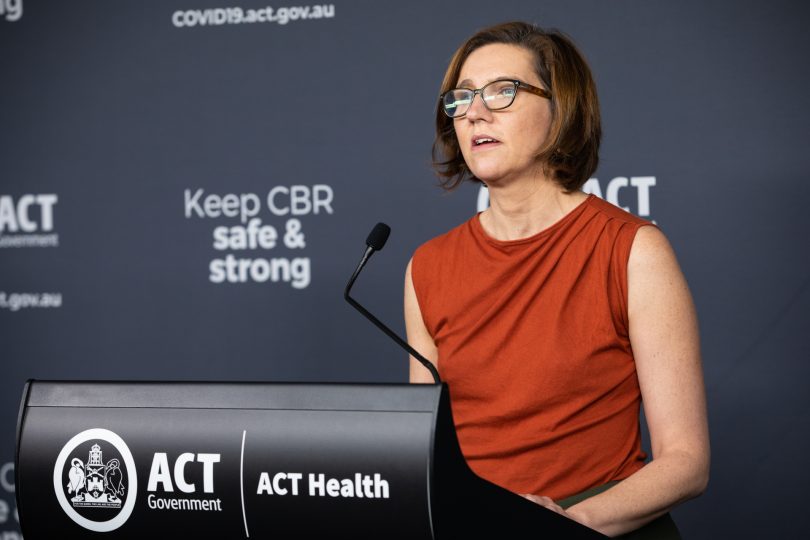 ACT Deputy Chief Health Officer Dr Vanessa Johnston