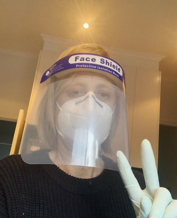 Katy Gallagher in PPE