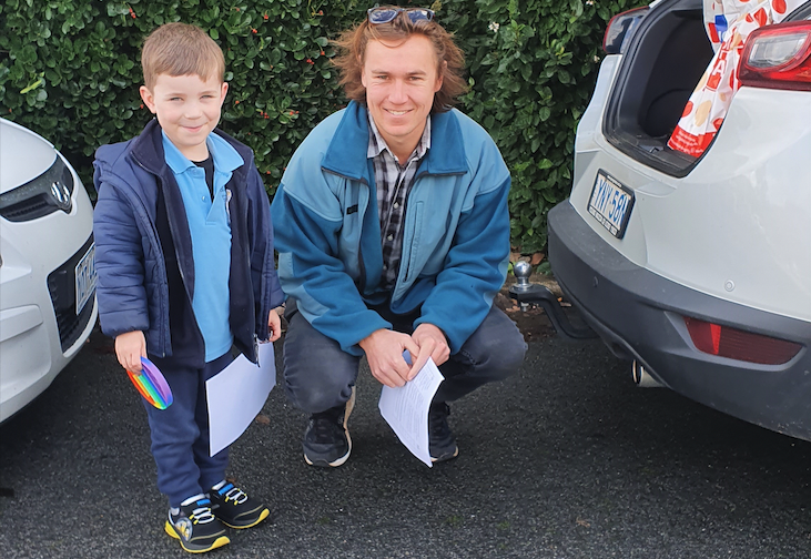 Program participants with letters 