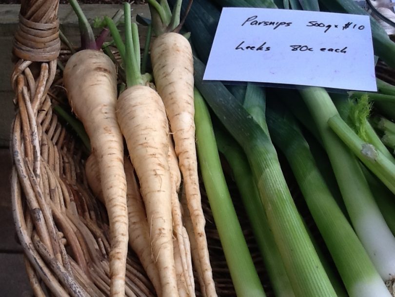 Parsnips and leeks