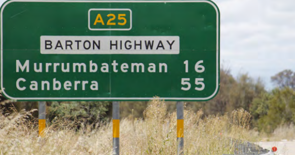 Stage one of Barton Highway completed - speed limit back up to 100 km/h