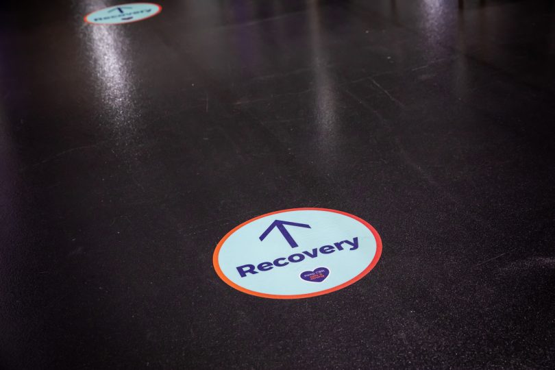 Sticker on floor