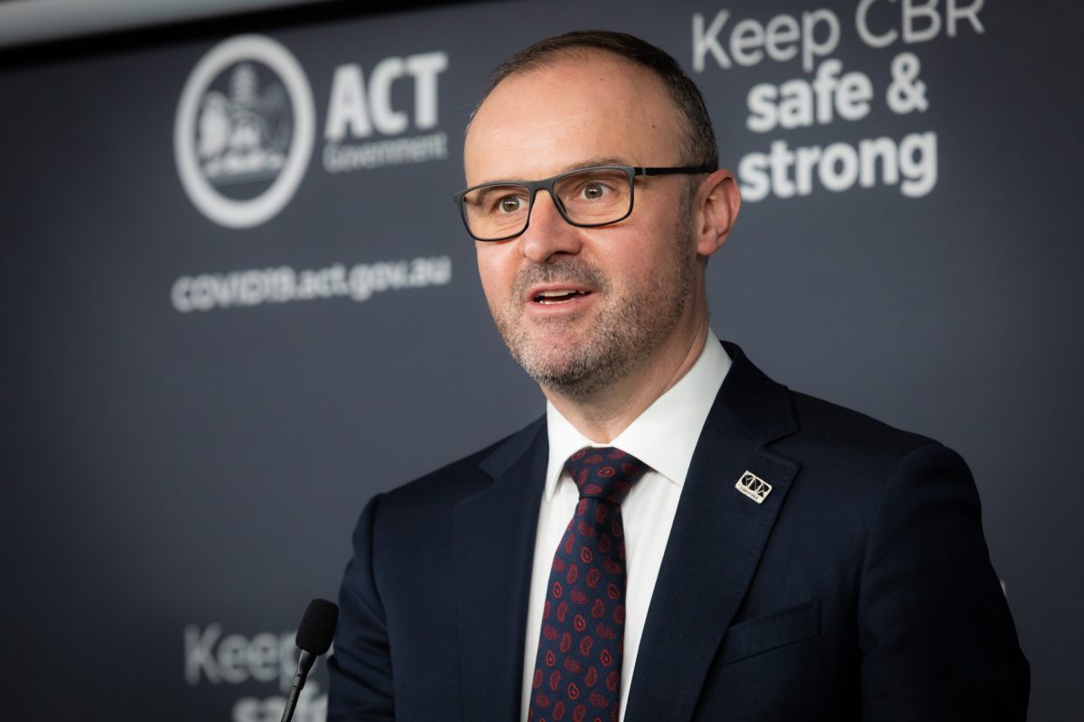 Chief Minister Andrew Barr 