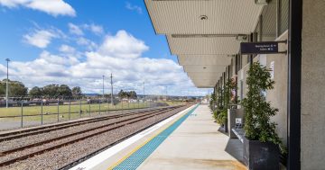 Canberra Railway Station is literally at the end of the line