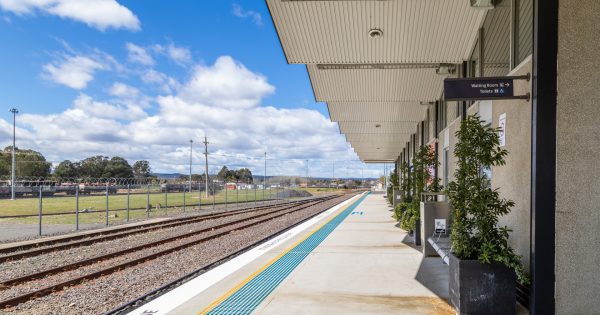 Canberra Railway Station is literally at the end of the line