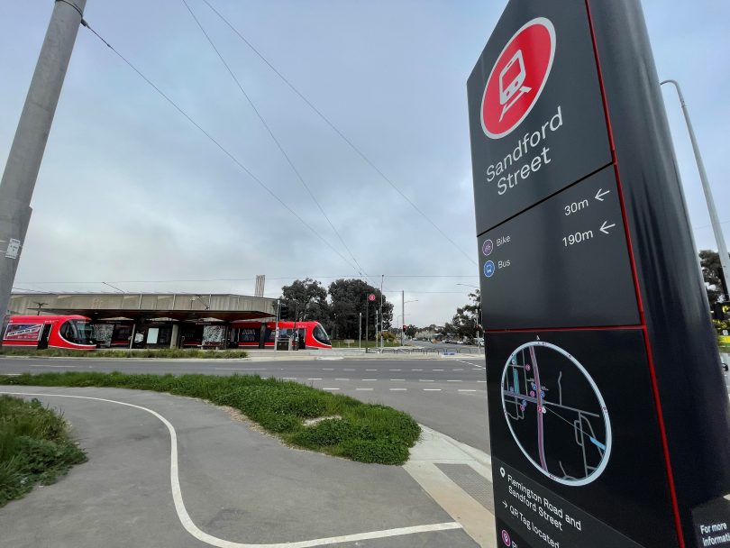 Sandford Street light rail stop